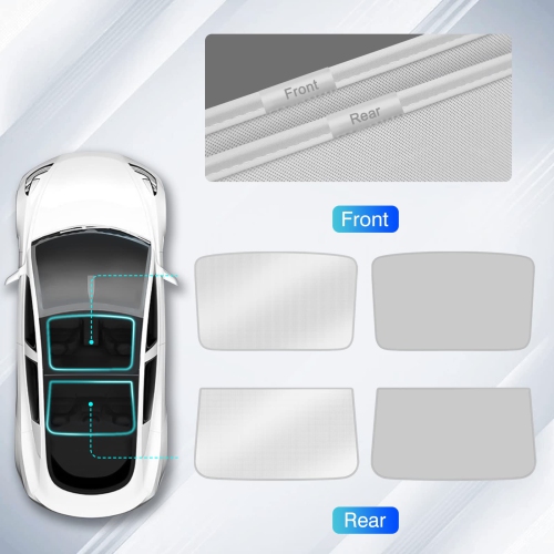 Tesla Model 3 Sunshade Roof, Sunroof Roof Sunshade for Tesla Model 3 Accessories 2023-2020, Beige