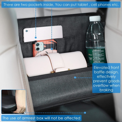 Car Net Pocket Handbag Holder, Car Purse Holder, Car Mesh Organizer Pouch Bag, Front Seat Storage, Barrier of Pet Kids