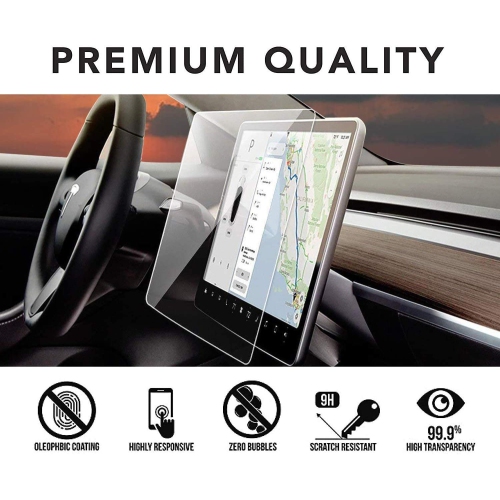 Model 3/Y Tempered Glass Screen Protector Model 3 Model Y 15" Center Control Touchscreen Car Navigation Touch Screen Protector Tempered Glass 9H