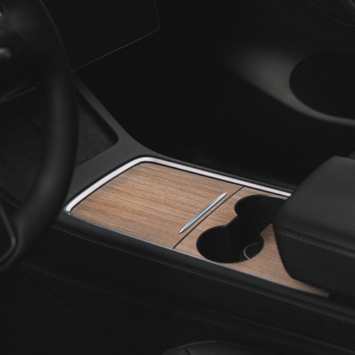 Tesla 2021-2023 Model 3/Y Refresh Center Console Wraps - 2 Sets Per Order with Bubble Scraper