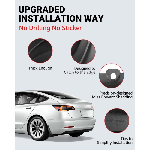 Tesla Model 3 Mud Flaps Splash Guards Summer Vehicle Sediment Protection 2016-2023(Set of 4)