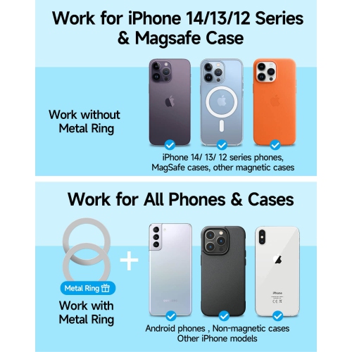 Tesla Phone Mount, MagSafe Car Mount for Model 3 Y, Foldable Hidden Magnetic Fit iPhone 14 13 12 Series and All Phone, Accessories, Y Black1