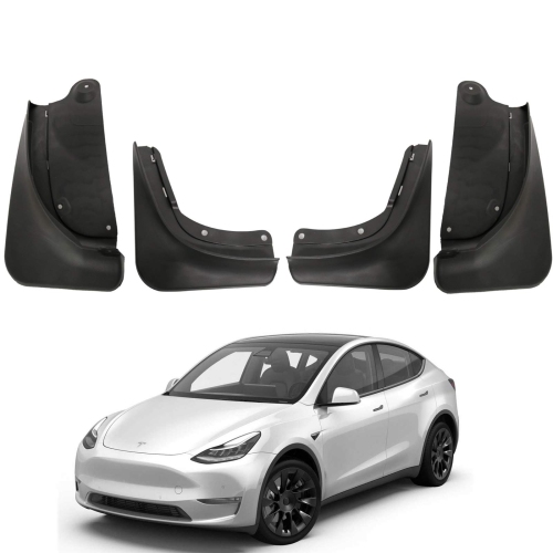 Tesla Model Y Mud Flaps Splash Guards Summer Vehicle Sediment Protection No Need to Drill Holes(Set of 4)