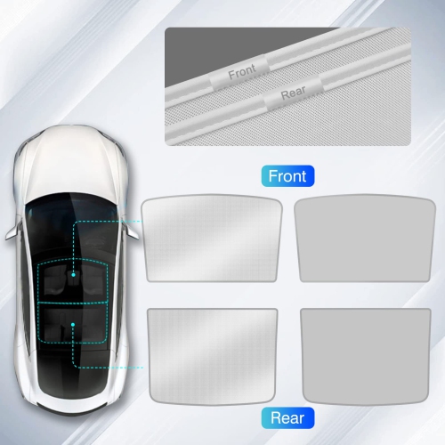 Tesla Model Y Sunshade Roof Sunroof Shade for Tesla Model Y Accessories 2023-2020, Beige