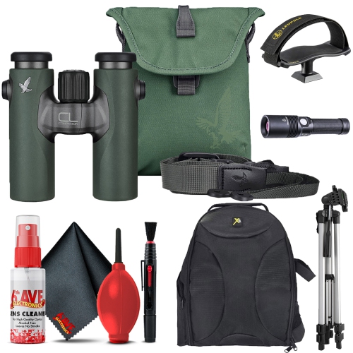 Swarovski 10x30 CL Binocular (Green, Urban Jungle Kit) with Accessory