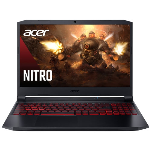 Refurbished - Acer Nitro 5 15.6" Gaming Laptop - Black (AMD Ryzen R7 5800H/512GB SSD/16GB RAM/GTX 1650/Win 11)