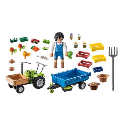 Country: Harvester Tractor with Trailer