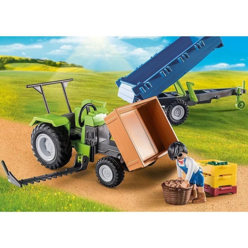 Country: Harvester Tractor with Trailer