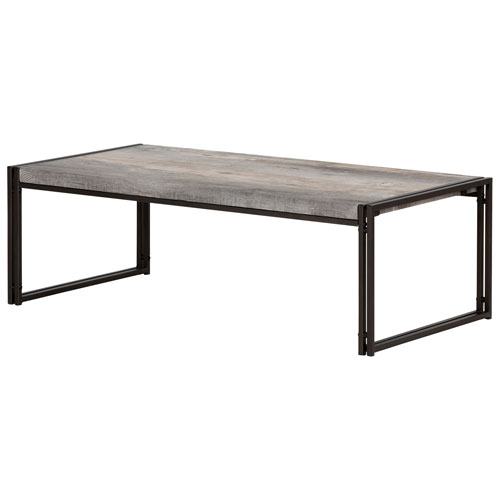 Gimetri Modern Rectangular Coffee Table - Soft Grey