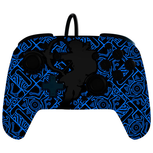 Image 2 of 9.. PDP REMATCH Glow Wired Controller for Switch - Legend of Zelda
