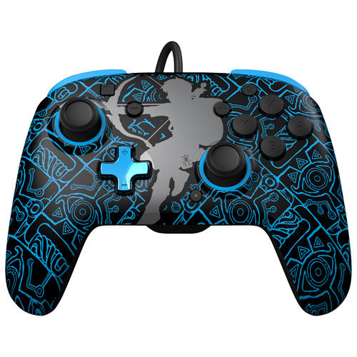 Image 5 of 9.. PDP REMATCH Glow Wired Controller for Switch - Legend of Zelda