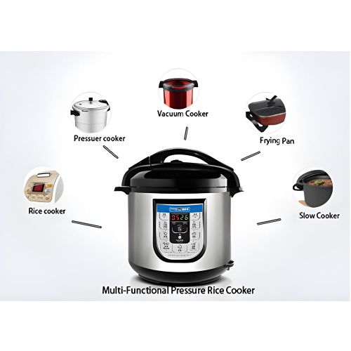 German Pool® 120V 6 Litre Digital Multi- Functional, Stainless Steel, Programmable Pressure Rice cooker. Free Shipping