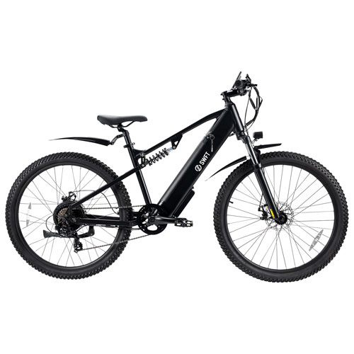SWFT Apex Electric City Bike with up to 69km Battery Life - Black - Only at Best Buy