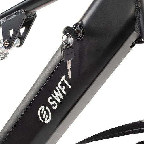 SWFT Apex Electric City Bike with up to 69km Battery Life - Black - Only at Best Buy
