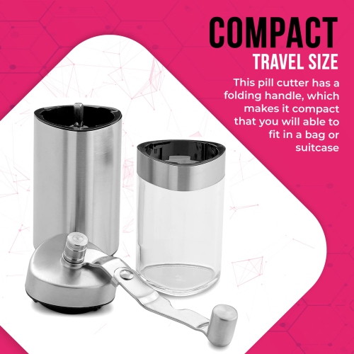 Pill Grinder - Top Choice Pro Pill Crusher and Cutter That Grinds Your Pills and Tablets to Help Make Taking Medication and Supplements Easier,