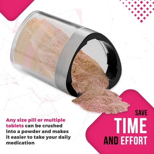 Pill Grinder - Top Choice Pro Pill Crusher and Cutter That Grinds Your Pills and Tablets to Help Make Taking Medication and Supplements Easier,