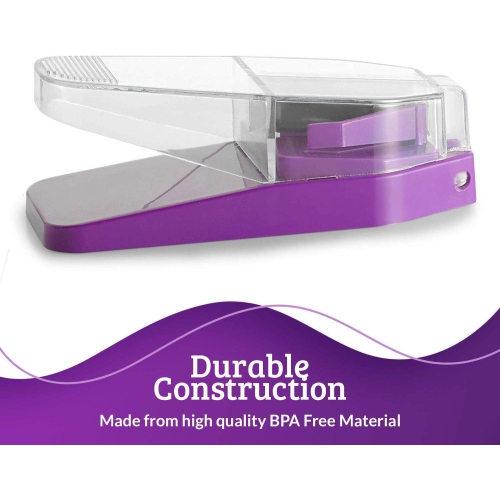 Pill Splitters - V- Grip Pill Cutters for Big and Small Medications - Easily Cut Pills, with Clear Top Pill Holder Case