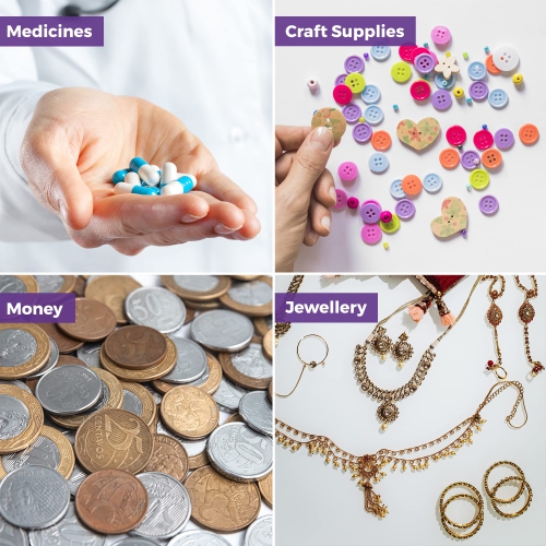 Extra-Thick Pill Pouch Bags - 3" x 2" 8 Mil - BPA Free, Poly Bag Disposable Zipper Pills Baggies, Daily AM PM Travel Medicine Organizer Storage