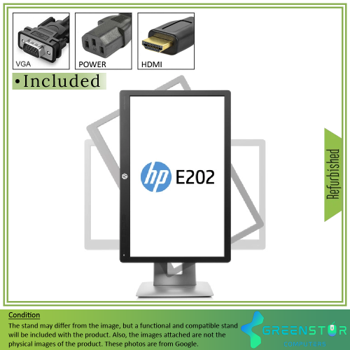 Refurbished(Good) - HP EliteDisplay E202 20" Widescreen 1600x900 LED backlit LCD IPS Monitor