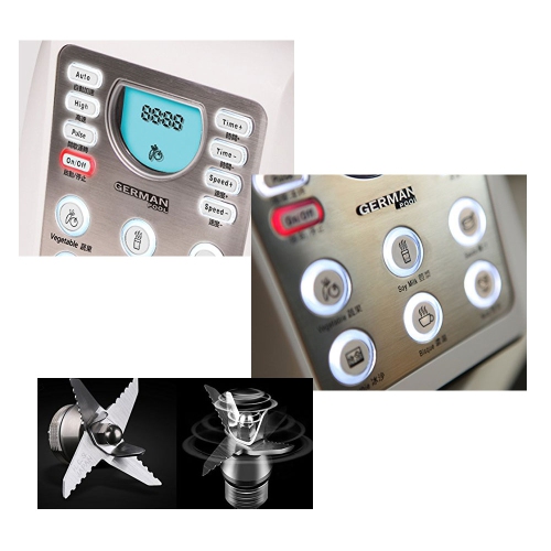 German Pool® Professional High-Speed Food Processor PRO-6SS with Built-In Auto Programmes. Free Shipping