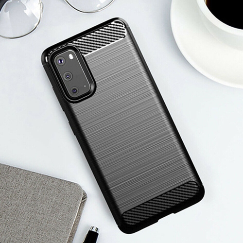 Black Brushed Metal Case for Samsung Galaxy A70