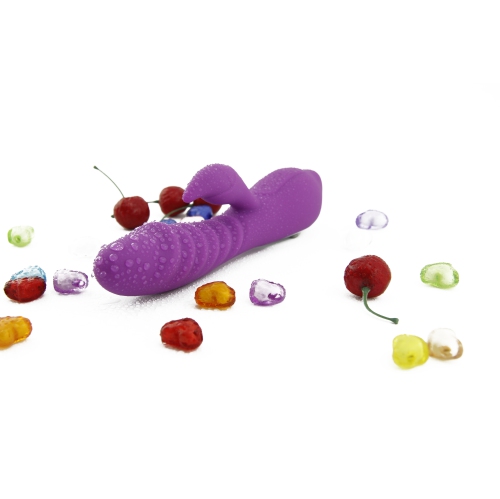 Stimula Solus – Vibrateur multifonctionnel chauffant et étanche nervuré avec 10 fonctions variables entièrement rechargeable et livré dans un