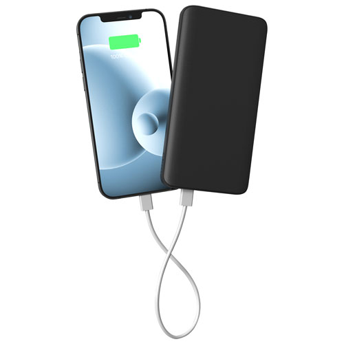 Chargeur portable de 10 000 mA h Power Boost de mophie - Noir