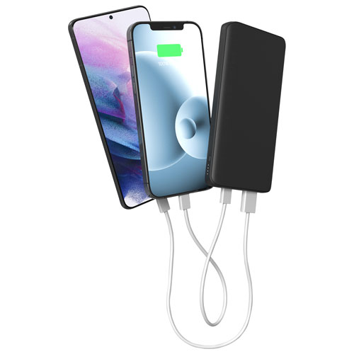 Chargeur portable de 10 000 mA h Power Boost de mophie - Noir