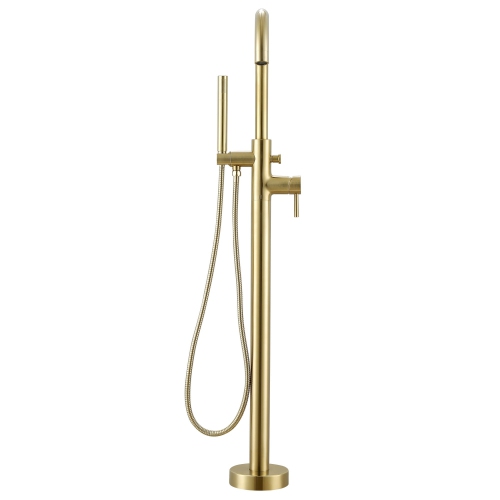 Ancona Nero Freestanding Bathtub Faucet in Brushed Champagne Gold