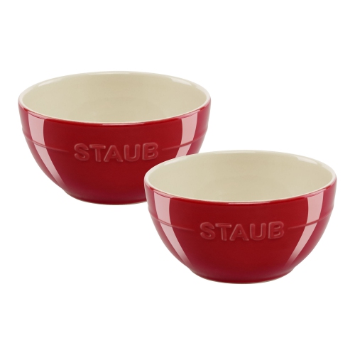 STAUB – Ensemble de bols en céramique Ceramique 15&nbsp;cm/2 pièces, cerisier
