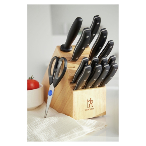 HENCKELS Definition 17 Piece Block Set With Bonus Cheese Set, Nature