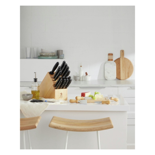 HENCKELS Definition 17 Piece Block Set With Bonus Cheese Set, Nature