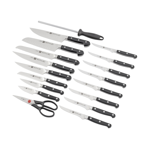 ZWILLING Pro 20 Piece Knife Block Set, Black