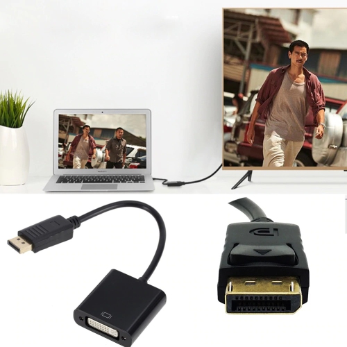 Adaptateur de câble DisplayPort vers DVI DisplayPort DisplayPort DP pour PC Windows