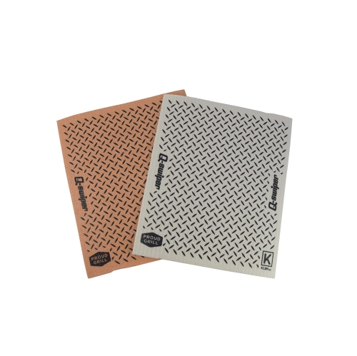 BBQ Grill Cleaner Gift Bundle Set - 1 Q-Swiper Grill Brush, 65 Q-Swiper Grill Cleaning Wipes and 2 Q-Swiper Reusable Grill Cloths. Safe Way to Clean