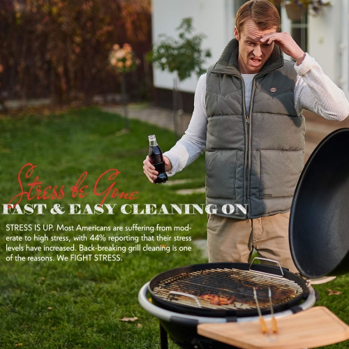 Brosse et grattoir pour barbecue Easy Function - brosse et nettoyant pour barbecue 3 en 1 pour nettoyer n'importe quel barbecue