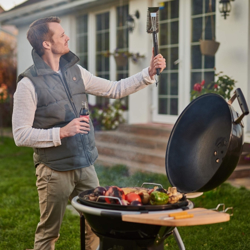 Brosse et grattoir pour barbecue Easy Function - brosse et nettoyant pour barbecue 3 en 1 pour nettoyer n'importe quel barbecue