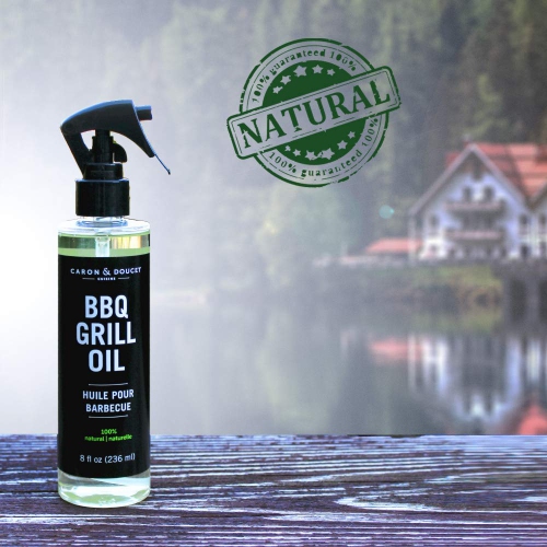 BBQ Grill Cleaner Oil | 100% Plant-Based & Vegan | Best for Cleaning Barbeque Grills & Grates | Use with Wooden Scrapers, Brushes, Accessories &