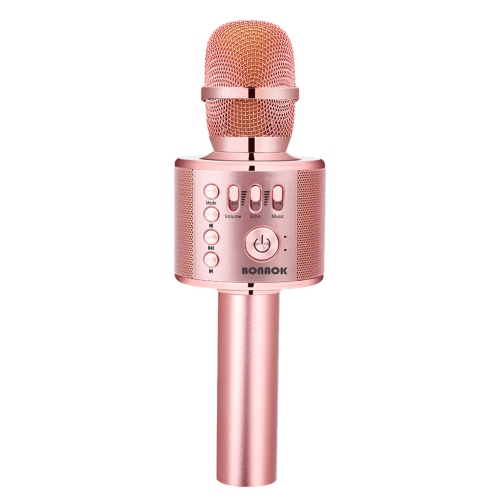 Wireless Bluetooth Karaoke Microphone, 3-in-1 Portable Handheld Mic Speaker Machine for All Smartphones, Gift for Girls Boys Kids Adults All Age