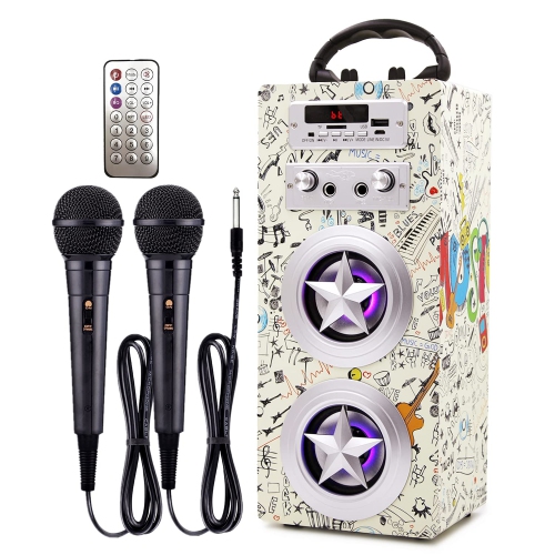 Haut-parleur karaoké Bluetooth enfants 2 microphones, machine karaoké  portative sans fil rechargeable haut-parleur musique lecteur MP3 pour  enfants cadeau de fête adulte (bleu)