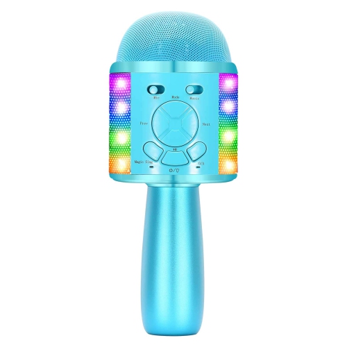 Micro enfant de karaoké sans fil Bluetooth avec changeur de voix