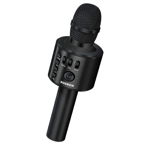 Microphone karaoké sans fil Bluetooth, appareil haut-parleur micro