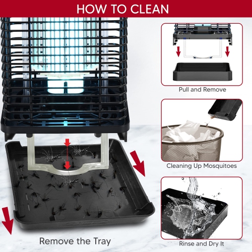 18W Outdoor Indoor 4000V Electric Bug and Fly Zapper MO004, Effective Bugs, Flies, Mosquitoes, Moths and Other Flying Insects