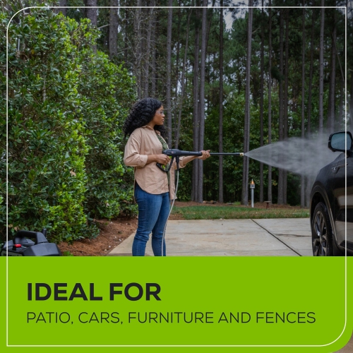 Greenworks 1700 PSI 1.2 GPM 13 Amp Cold Water Electric Pressure Washer - GPW1704