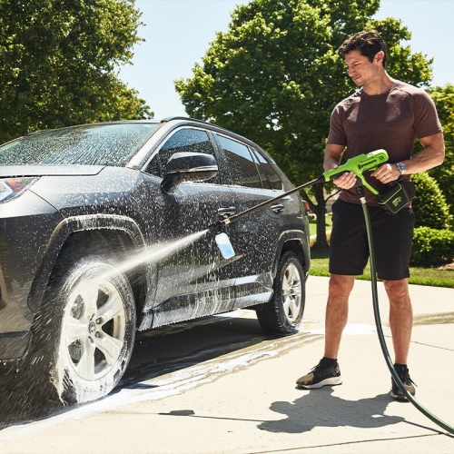 Greenworks 24V 600 PSI Pressure Washer, 4.0Ah Battery and Charger Included