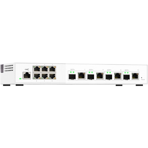 QNAP QSW-M2106-4C-US 10-Port 10GbE & 2.5GbE10GbE and 2.5GbE Layer 2 Web Managed Switch for SMB Network Deployment
