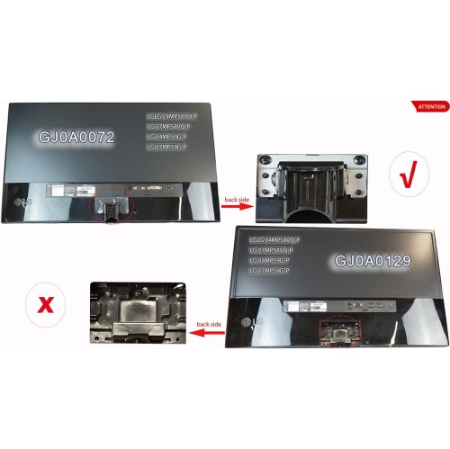 Gladiator Joe Monitor Arm/Mount VESA Bracket Adapter Compatible with LG 24MP58VQ, 24MP58VQ-P, 24MP59G, 24MP59G-P, 24MP60VQ, 27MP58VQ, 27MP58VQ-P |