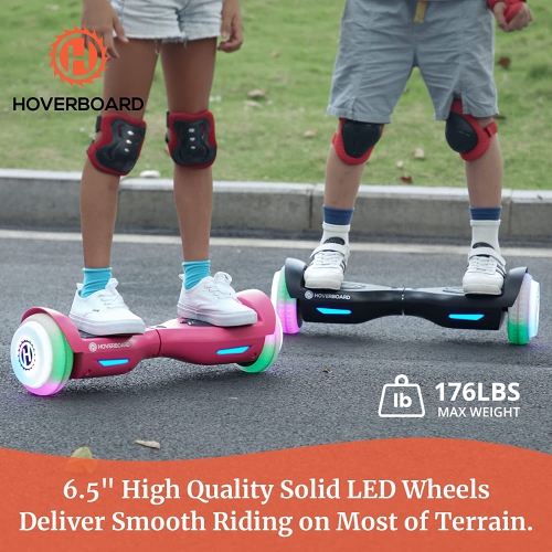 GOTRAX Trinity Hoverboard for Kids and Adults - 6.5" Colorful Wheels & Music Speaker, Dual Brushless 200W Motor up to 10km/h & Max 5km Range