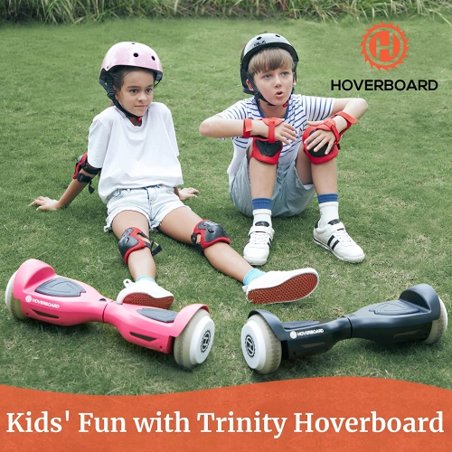 GOTRAX Trinity Hoverboard for Kids and Adults - 6.5" Colorful Wheels & Music Speaker, Dual Brushless 200W Motor up to 10km/h & Max 5km Range