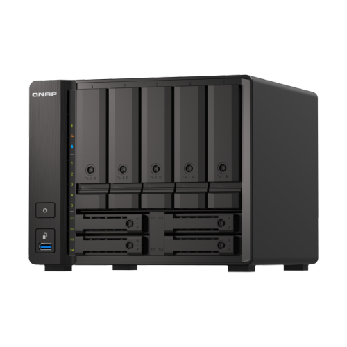 QNAP TS-h973AX-32G-US 9-Bay Desktop NAS, AMD Ryzen V1500B 4C 8T 2.2GHz, 32GB DDR4 SODIMM